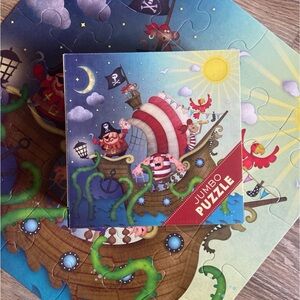 Pirates Ahoy 24-piece Jumbo Mudpuppy Puzzle 🎨 Henry Fisher